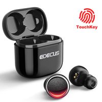 Wireless Earbuds, EDECUS TL2 Bluetooth 5.0 Wireless Earbuds with Touch Control, 25H Playtime, Hi-Fi Bass Stereo, Noise Cancelling, IPX5 Waterproof, Built-in Mic Bluetooth Headphones with Charging Case