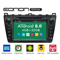 Android Auto and Carplay Car Stereo,Eonon 8 Inch Android Head Unit 4GB RAM+ 32GB ROM Octa-Core Android Car Radio Applicable to Mazda 6 2009,2010,2011 and 2012-GA9198B