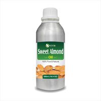 Sweet Almond (Prunus Amygdalus) Carrier Oil 100% Pure & Natural Undiluted Uncut Oil | Best For Aromatherapy | Therapeutic Grade - 500 ML