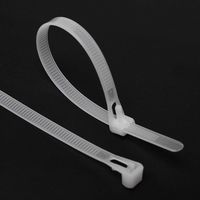 G3ELITE 50 HD Reusable Zip Tie Net Straps 10" Soccer Net Fasteners 50 Pack, Nylon Cable Ties (Natural)