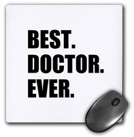 3D Rose"Best Doctor EverFun Job Pride Gift for GPS Specialist DRS and Phds" Matte Finish Mouse Pad - 8 x 8" - mp_179775_1