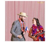 Pink Shimmer Backdrop Sequin Backdrop Curtain Baby Pink-6FTx8FT-Shimmer Sequin Fabri Photography Backdrop~1116E