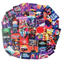 Sci-fi Movie Theme Stickers Pack 50-Pcs Decals of Movie Character Stickers Decals for Cars Motorcycle Portable Luggages Laptops Waterproof Sunlight-Proof (Science Fiction Movie Theme)