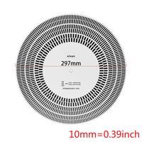 Zripool Disc LP Vinyl Record Turntable Phono Tachometer Calibration Strobe Disc Stroboscope Mat 33 45 78 RPM