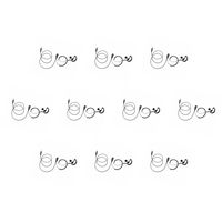 10 Pack BOMMEOW BGS15-K4 G Shape Earhanger G-Earpiece for Kenwood 1-Pin Business PKT-23 Portable Radio