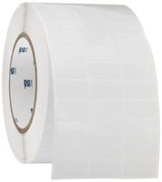 Brady THT-5-473-10 1" Width x 0.5" Height, B-473 Static Dissipative Polyester, Gloss Finish White Thermal Transfer Printable Label (10000 per Roll)