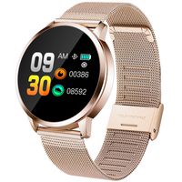 Pard Women's Smart Watch, 2019 Fitness Tracker with Heart Rate Blood Pressure Monitor for Ladies and Girls, Gold (9.5 inch)