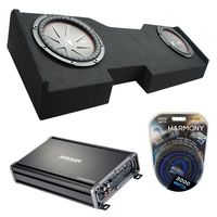 Compatible with 2014 - UP Chevy Silverado Crew Cab Kicker CompR CWR12 Dual 12 Sub Box CXA1200.1 (Renewed)