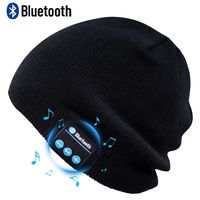 RQN Outdoor Bluetooth Hat Wireless Bluetooth Headphone Headset with Stereo Speakers for Men Women Gift (Black)
