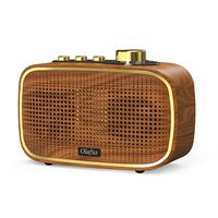 Olafus Retro Bluetooth Speaker, 20W Wireless Vintage Wood Speakers, Powerful HD Sound Rechargeable Speaker, 20H Playtime, Bluetooth V5.0, IPX5 Waterproof, Built-in Micro, AUX Wired Speaker for Bedroom