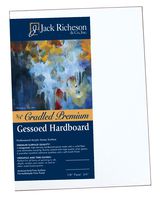 Jack Richeson 3/4-Inch Premium Tempered Gessoed Hardboard Panel, 12-Inch by 16-Inch
