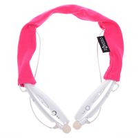 Cosmos Soft Cotton Headset Cover/Protector/Sleeve for Lg Tone + Hbs-730 Stereo Wireless Bluetooth Headphone (Hot Pink)