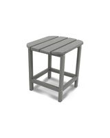 POLYWOOD SBT18GY South Beach 18" Outdoor Side Table, Slate Grey