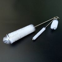 Kitchen Cleaning Bottle Brushes Set, 3pcs/set Gap Brush Washing Brush Stain Remover Water/Sports Bottle Clean Accessories for Water Bottle, Straw, Decanter and More(white)