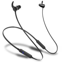 Bluetooth Earbuds, Best Wireless Sport Headphones with Mic IPX7 Waterproof ATP-X Stereo Noise Cancelling in Ear Workout Earphones for Running (Black)-2019 Upgrade，10H Playtime,180 Hours Standby