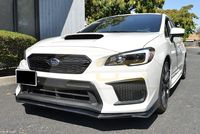 For 2015-Present Subaru WRX & STi JDM V-LIMITED Style Polypropylene PRIMER BLACK Front Bumper Lower Lip Spoiler Ground Effects Replacement