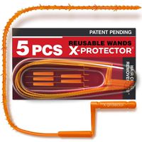 X-PROTECTOR DRAIN CLOG REMOVER - PREMIUM DRAIN SNAKE - 28" Drain Cleaner - 5 pcs Hair Clog Removers - Drain Hair Catcher with Rotating Handle - Orange Sink Drain Snakes - TOTAL DRAIN CLEANING!
