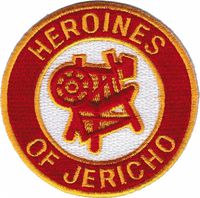 Heroines of Jericho Symbol Round Iron-On Patch [Red - 2.875"]