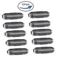 10PCS Lime2018 DC Female to Female Connector 5.5mm x 2.1mm 12V 5A Power Cable Jack Adapter，DC Power Jack Plug Adapter for CCTV Home Security Surveillance