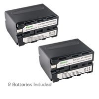 Kastar Battery (2-Pack) for Sony NP-F970 NP-F960 F970 F960 F975 F950 and DCR-VX2100 HDR-AX2000 FX1 FX7 FX1000 HVR-HD1000U V1U Z1P Z1U Z5U Z7U HXR-MC2000U FS100U FS700U and LED Video Light