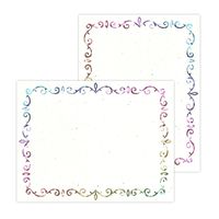 Astrobrights Foil Enhanced Certificates, 8.5" x 11", 65 lb/176 gsm, Stardust White, Vine Design, Cardstock, 25 Count (91104)