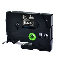 GREENCYCLE 1 Pack Compatible for Brother TZe-315 TZe315 TZ-315 TZ315 TZE 315 Laminated Tze Tz Tape White on Black 6mm (1/4") Width 8m (26.2ft) Length for P-Touch PT-D600 Label Makers & Printers