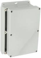 BUD Industries PN-1329-MB Polycarbonate NEMA 4X Box with Mounting Bracket, 8-47/64" Length x 5-3/4" Width x 2-15/16" Height, Light Gray Finish
