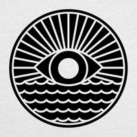 All Seeing Eye Badge - 8" high Black Cut Vinyl Decal - for MacBook, car, Truck, Laptop and More!