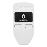 Trezor One - Digital Bitcoin Hardware Wallet and Password Manager - Cold Storage for Cryptocurrency - Ultimate Security and Protection - Supports Multiple Coins including Ethereum and ERC-20 - White