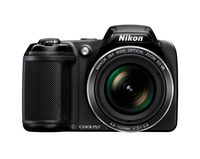 Nikon Coolpix L340 20.2 MP Digital Camera with 8GB memory card bundle (28x Optical Zoom, 3.0-Inch LCD, 720P Video, Black, US model)