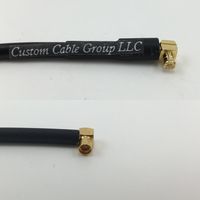 6 inch RGU178 MCX MALE ANGLE to MMCX FEMALE ANGLE Pigtail Jumper RF coaxial cable 50ohm High Quality Quick USA Shipping