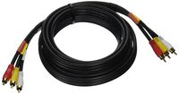 Monoprice 106307 10-Feet Triple RCA Stereo Video Dubbing Composite Cable