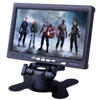 Kuman 7 Inch HD Display 1024x600 TFT LCD Screen Computer Monitor for PC Laptop Raspberry Pi 3 2B B RPi 1 B+ A+ with HDMI VGA Input, DVD VCR Car and Remote HDMI Cable SC7J (7 inch Raspberry pi Screen)