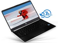 HP 14 Laptop, 14" HD Display, Intel Pentium Gold 4417U 2.3GHz, 16GB RAM, 128GB SSD, HDMI, Card Reader, Wi-Fi, Bluetooth, Windows 10 Pro