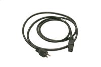 Interpower 71804110250 North American Cord Set, NEMA 5-15P Plug Type, IEC 60320 C19 Connector Type, Black Plug Color, Black Cable Color, 15A Amperage, 125VAC Voltage, 2.5m Length