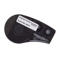 TIANSE M21-750-595-WT High Adhesion Vinyl Label Tape Black on White Vinyl Film Compatible for BMP21-PLUS, IDPAL and Label Portable Label Printer - 21' Length 0.75" Width