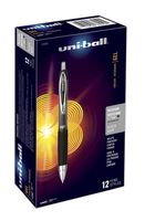 uni-ball 207 Retractable Gel Pens, Medium Point, Black, Box of 12 - 33950