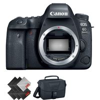 Canon EOS 6D Mark II DSLR Camera (Body Only) + Deluxe Accessories Bundle Beginner Bundle