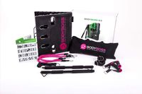 BodyBoss Home Gym 2.0 by 1loop - Full Portable Gym Workout Package, Includes a Set of 2 Resistance Bands - Collapsible Resistance Bar, Handles + More- Full Body Workouts for Home, Travel or Outside