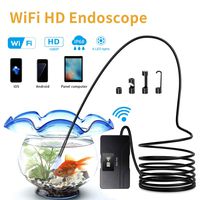 Xiaomax Wireless Endoscope, WiFi 1080P HD Borescope Inspection Camera 2.0 Megapixels Semi-Rigid Snake Camera, Waterproof 6 Adjustable LEDs Support iOS/Android Smartphone, iPhone, Samsung, Tablet (10M)