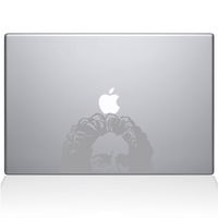The Decal Guru Newton's Apple Decal Vinyl Sticker, 12" MacBook, Silver (2339-MAC-12M-S)