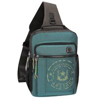 Vanlison Sling Bag Laptop Backpack Cross Body Messenger Bag Shoulder Backpack Travel Large Dark Green