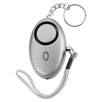 CENDT Personal Alarm, 140DB Self-Defense Electronic Device Security Alarm Emergency Keychain with LED Light for Men Women Kids Students (Silver)