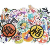Dragon Ball Z Laptop Stickers 100Pcs Anime Waterproof Stickers for Skateboard Luggage Helmet Guitar