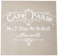 Deco Art DecoArt ADS-02 Americana Decor Stencil, Cafe Paris, Brown