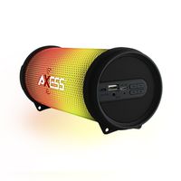 AXESS SPBL1043 Mini Portable Bluetooth Hi-Fi Bluetooth Speaker with Dancing LED Lights, Black