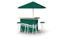 Best of Times Patio Bar and Tailgating Center Deluxe Package- Classic Green