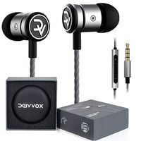 DEIVVOX D0419 Earbuds Wired with Microphone and Volume Control Mic - in Ear Headphones Extra Bass Earphones Noise Isolating - Earbud for Ipad iPod Cell Phones Samsung Sony LG - Jack 3.5mm