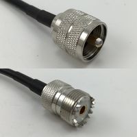 3 feet RFC195 KSR195 PL259 UHF Male to SO239 UHF Female Pigtail Jumper RF coaxial cable 50ohm Quick USA Shipping