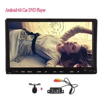 Pure Android 6.0 Quad Core Double 2 din Car DVD Player Auto Stereo System GPS Navigation 7'' Touch Screen Auto Radio Audio Receiver Bluetooth Mirrorlink Built-in WiFi 1080P + Front & Backup Camera